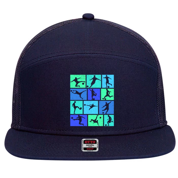 Soccer Boy 7 Panel Mesh Trucker Snapback Hat