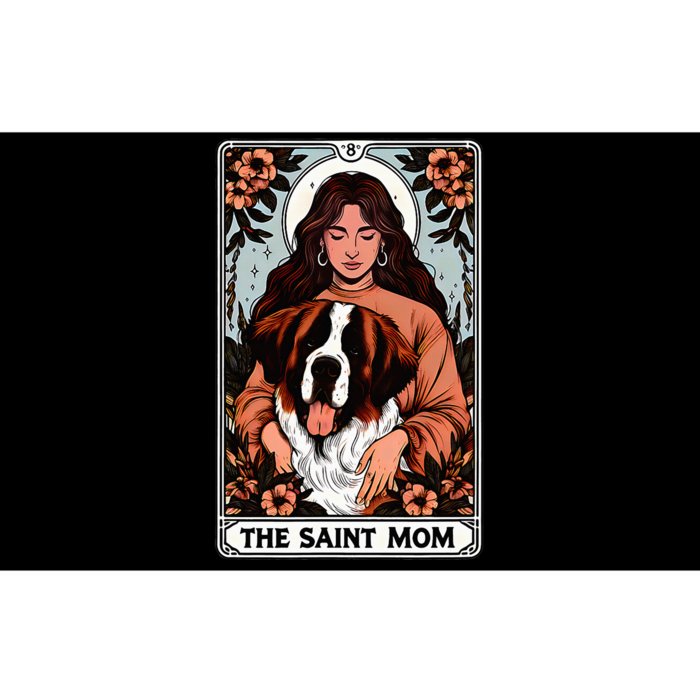 Saint Bernard St. Bernard Dog Mom Tarot Card Bumper Sticker