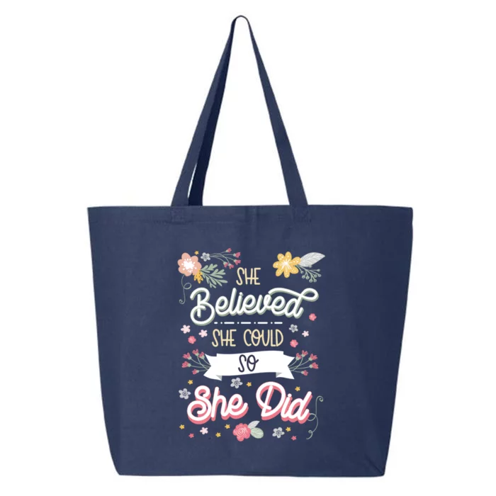 She Believed She Could So She Did Inspirational Gift 25L Jumbo Tote