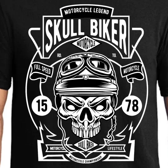 Skull Biker Pajama Set