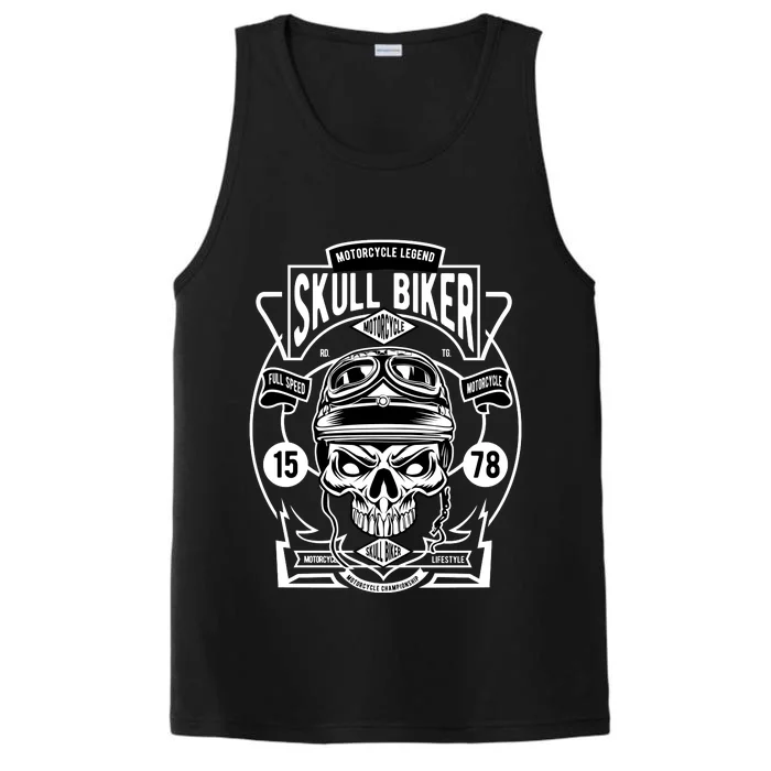 Skull Biker Performance Tank