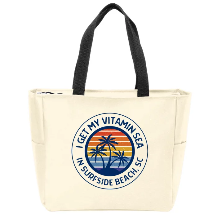 Surfside Beach Sc Surfside Beach South Carolina Vacation Zip Tote Bag