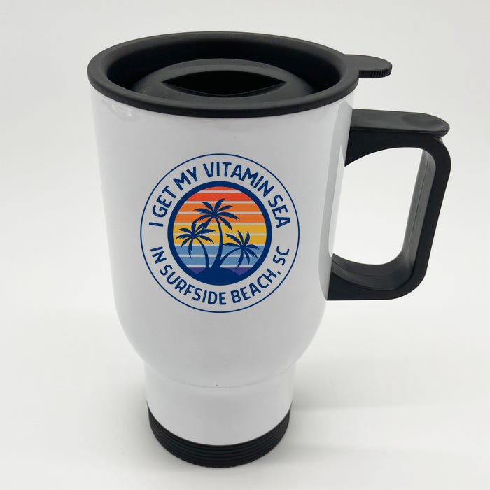 Surfside Beach Sc Surfside Beach South Carolina Vacation Front & Back Stainless Steel Travel Mug