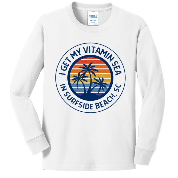 Surfside Beach Sc Surfside Beach South Carolina Vacation Kids Long Sleeve Shirt