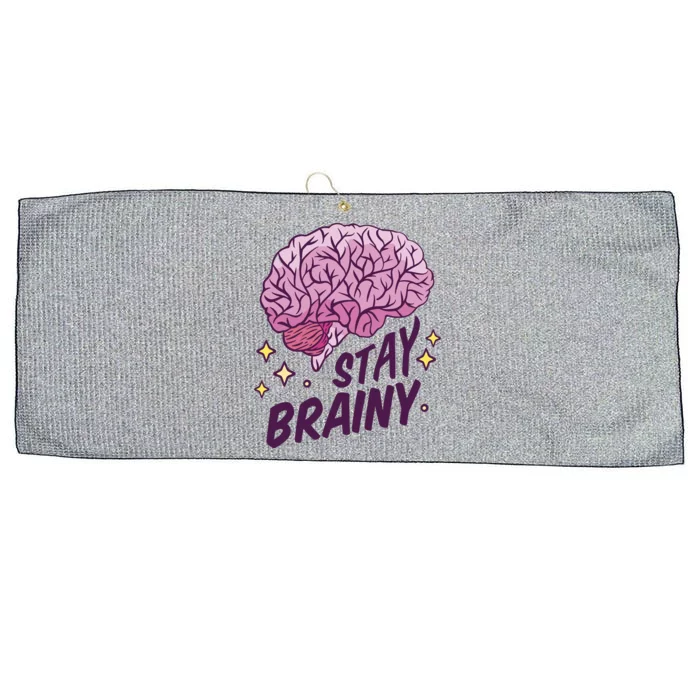 Stay Brainy Large Microfiber Waffle Golf Towel