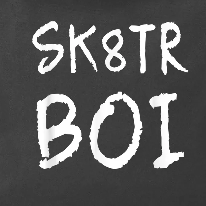 Skater Boi Sk8tr Boy For Skateboard Riders Zip Tote Bag