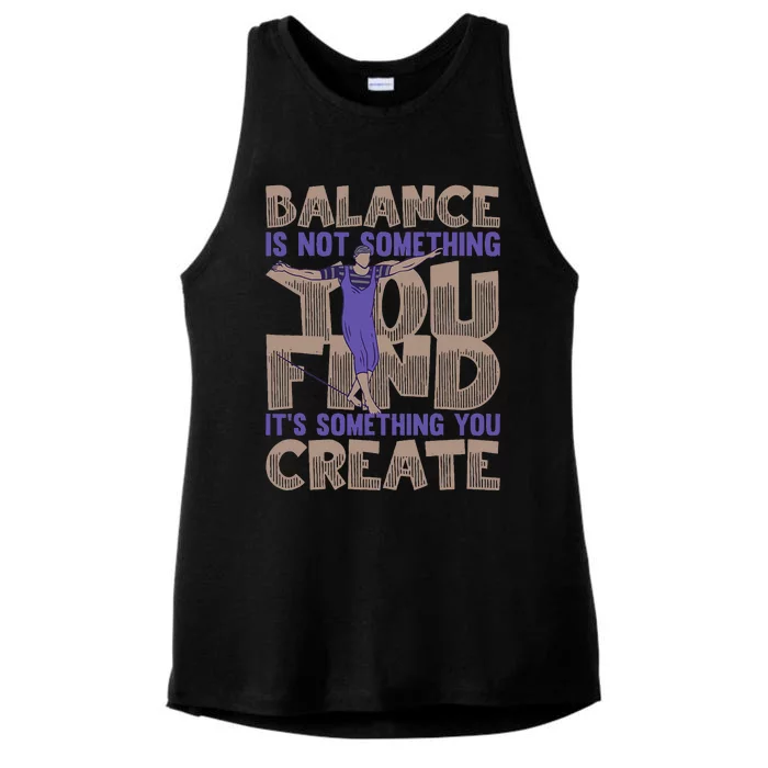 Slackliners Balance Slacklining Ladies Tri-Blend Wicking Tank