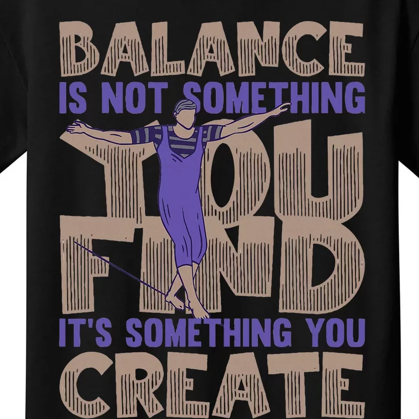 Slackliners Balance Slacklining Kids T-Shirt