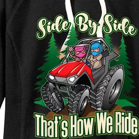 Side By Side ATV Four Wheeler Off Road Riding Women's Fleece Hoodie