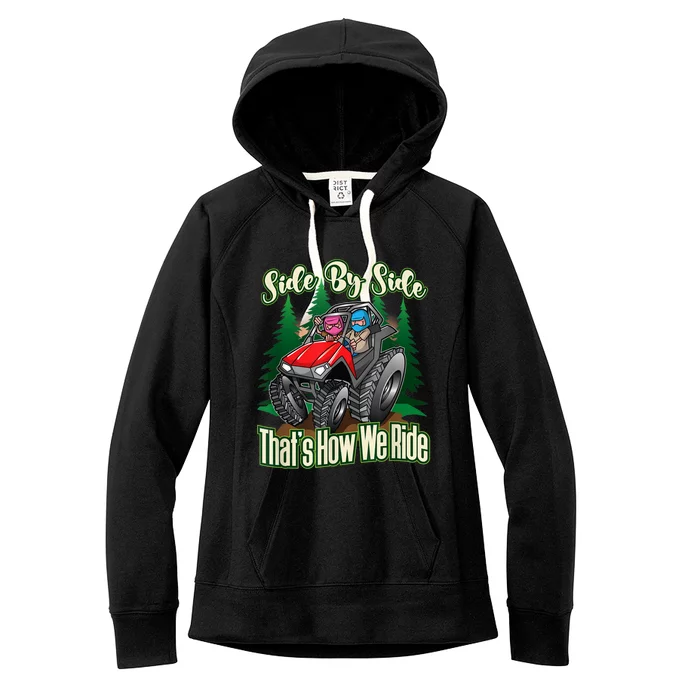 Side By Side ATV Four Wheeler Off Road Riding Women's Fleece Hoodie