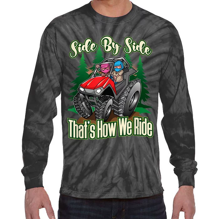 Side By Side ATV Four Wheeler Off Road Riding Tie-Dye Long Sleeve Shirt