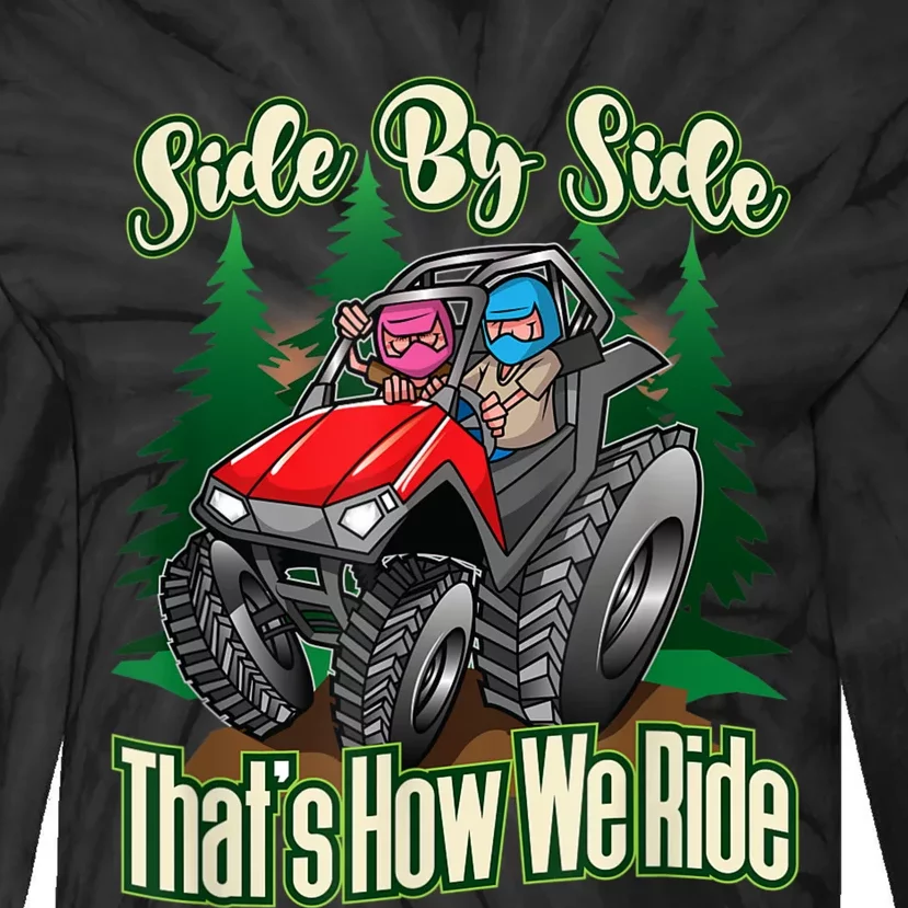 Side By Side ATV Four Wheeler Off Road Riding Tie-Dye Long Sleeve Shirt