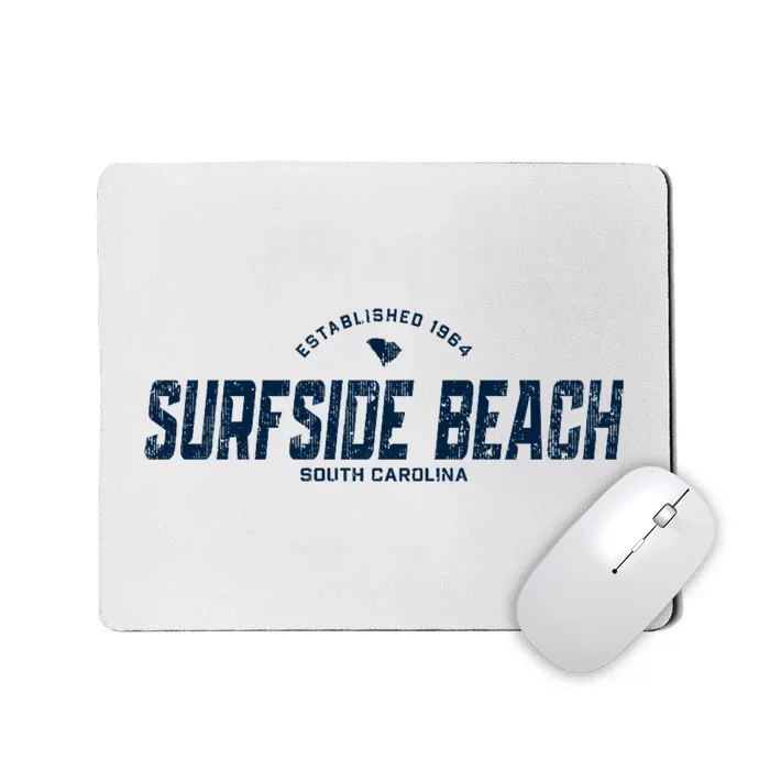 Surfside Beach South Carolina Sc Vintage Athletic Mousepad