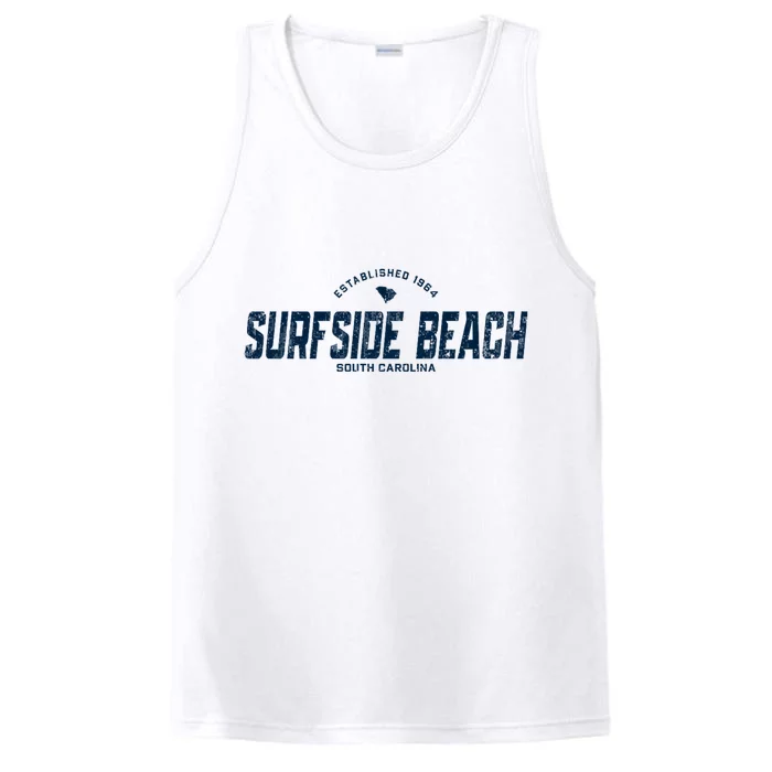 Surfside Beach South Carolina Sc Vintage Athletic Performance Tank