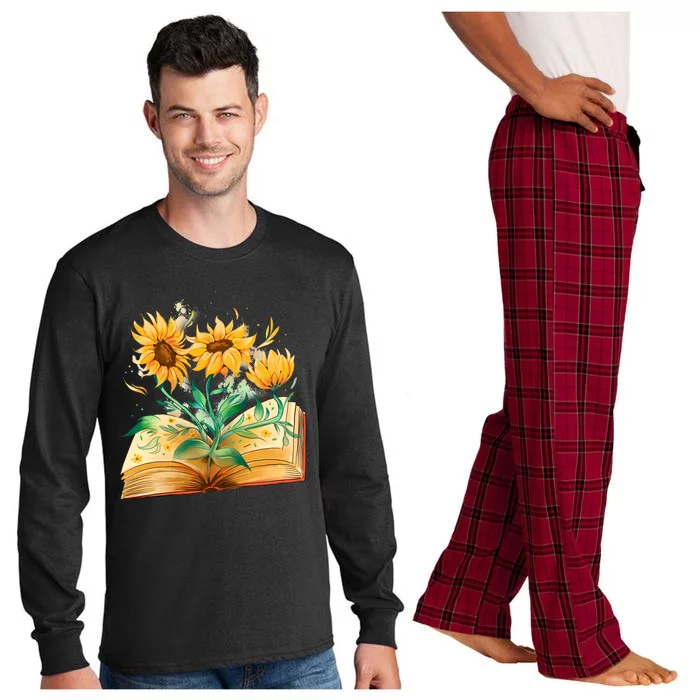 Sunflower Book Long Sleeve Pajama Set