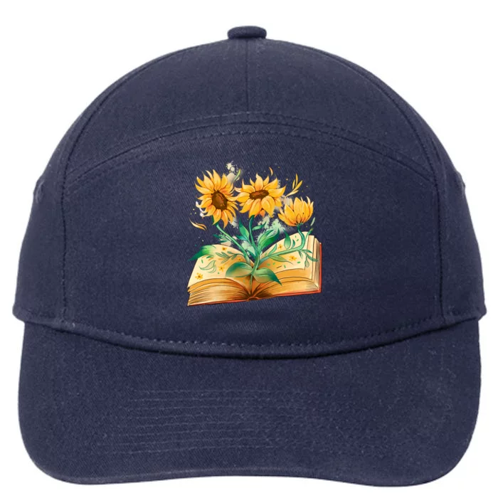 Sunflower Book 7-Panel Snapback Hat