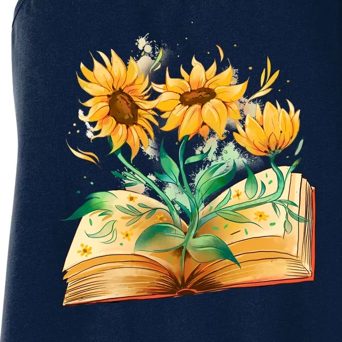 Sunflower Book Women's Racerback Tank