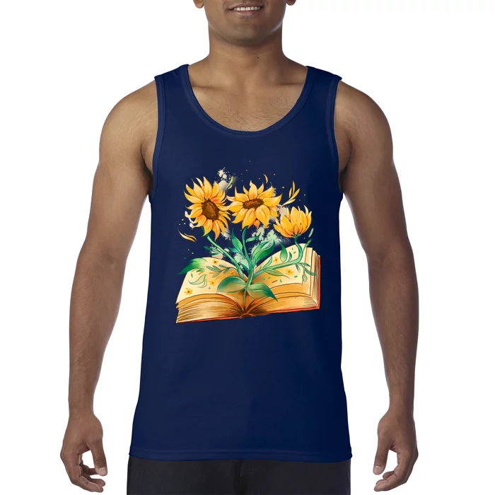 Sunflower Book Tank Top