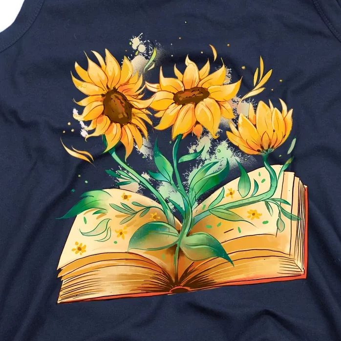 Sunflower Book Tank Top