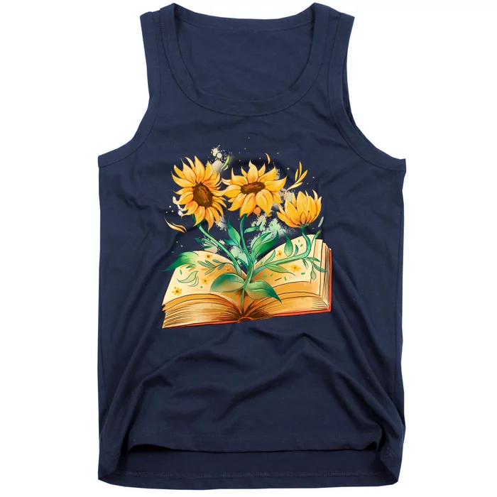 Sunflower Book Tank Top