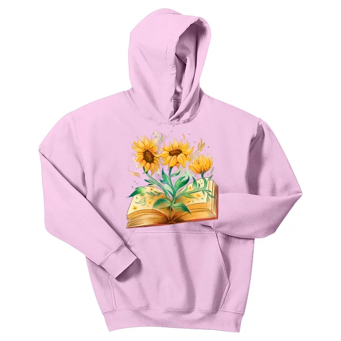 Sunflower Book Kids Hoodie