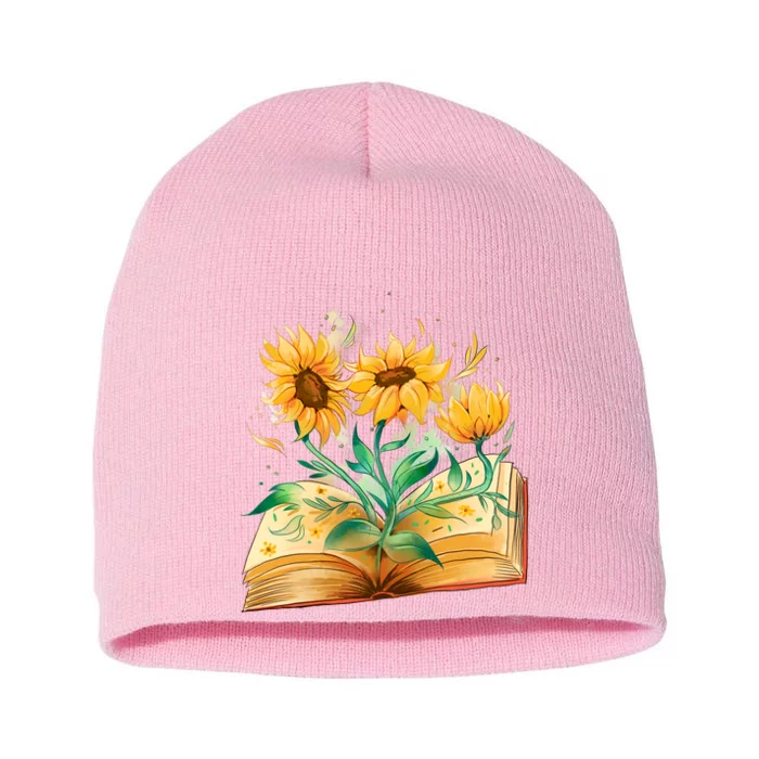 Sunflower Book Short Acrylic Beanie