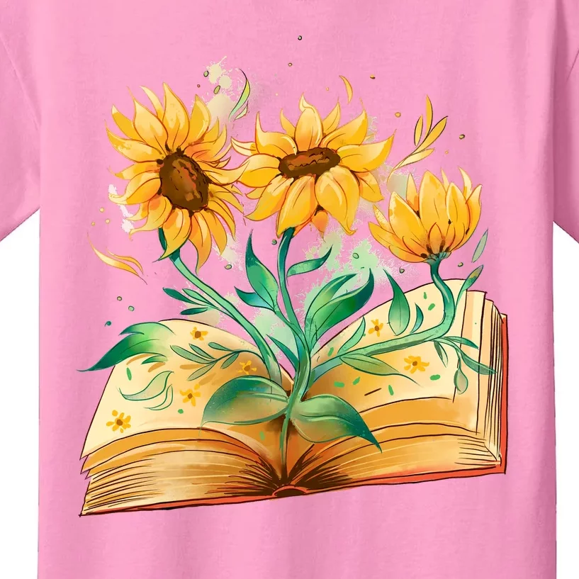 Sunflower Book Kids T-Shirt