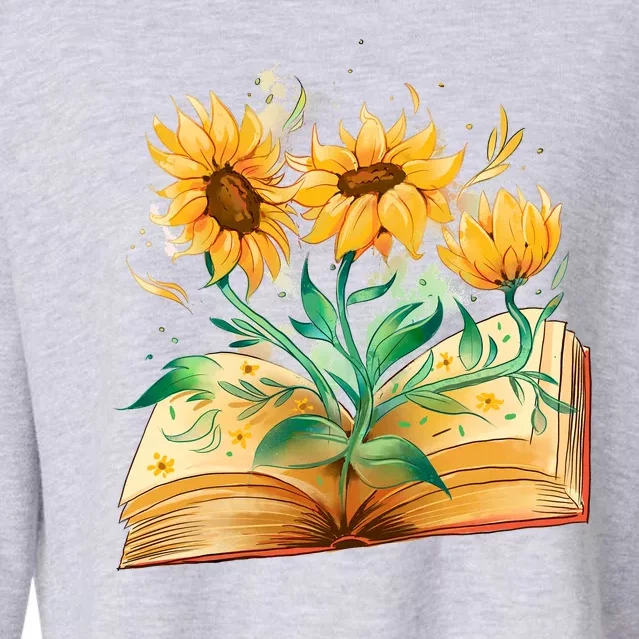 Sunflower Book Cropped Pullover Crew