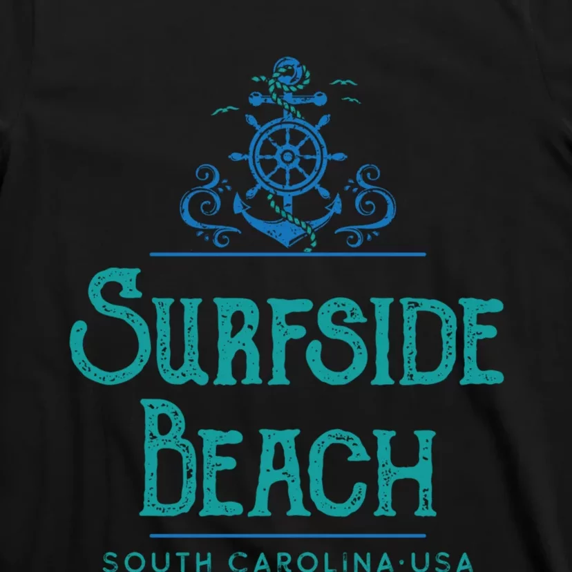 Surfside Beach South Carolina Nautical Design T-Shirt