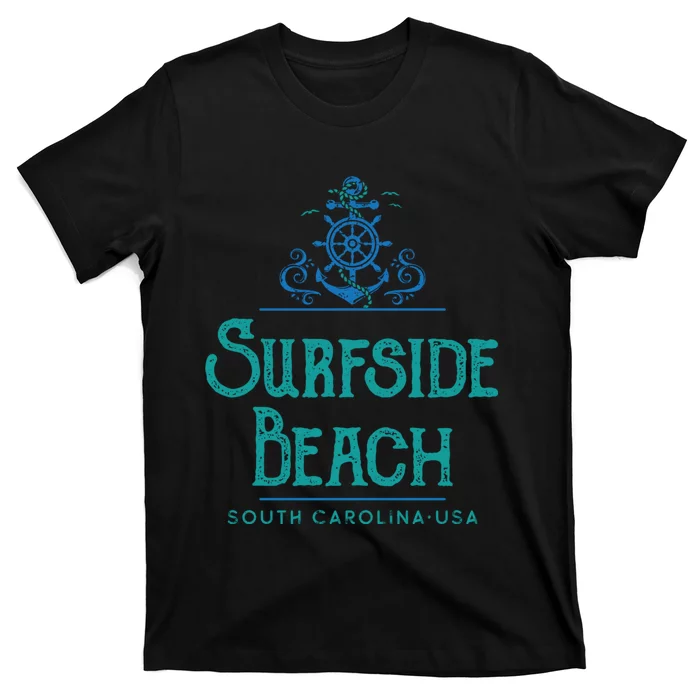 Surfside Beach South Carolina Nautical Design T-Shirt