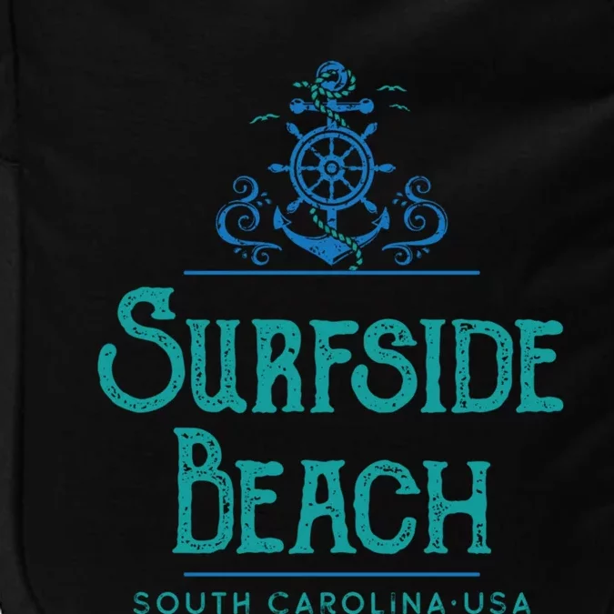 Surfside Beach South Carolina Nautical Design Impact Tech Backpack