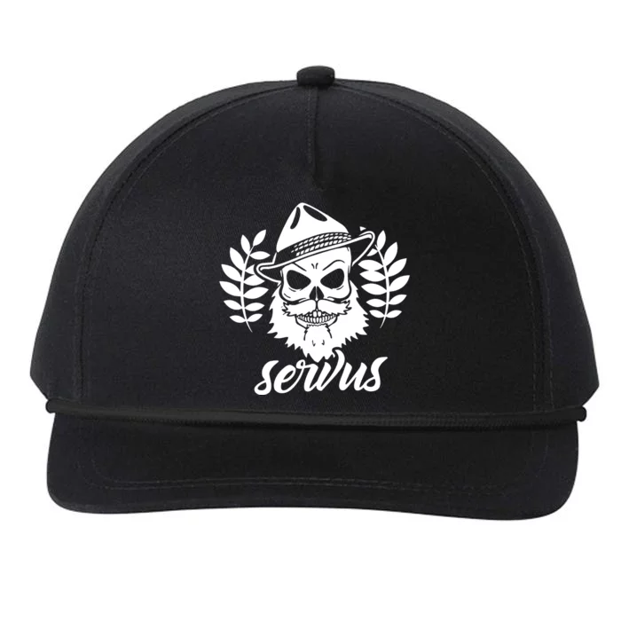 Servus Bavaria Skull Snapback Five-Panel Rope Hat