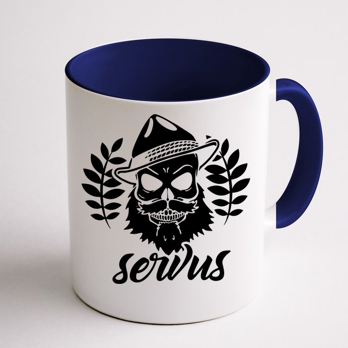 Servus Bavaria Skull Front & Back Coffee Mug