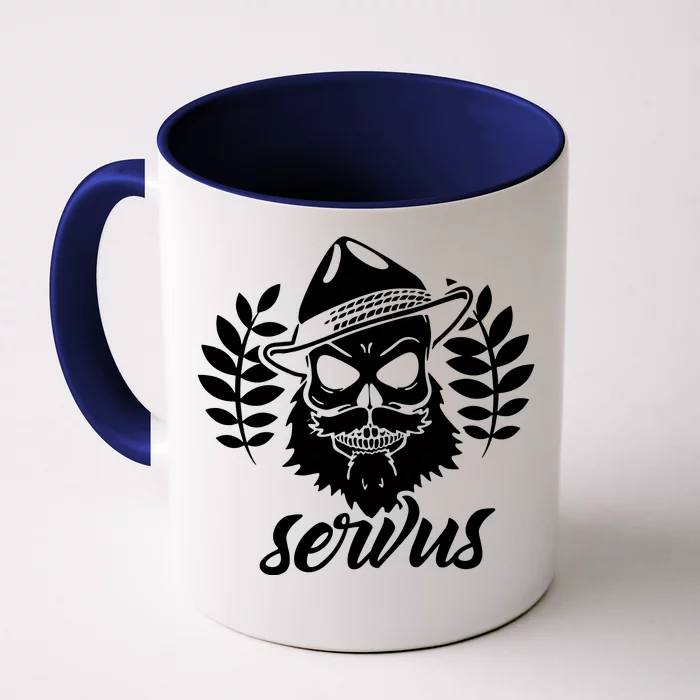 Servus Bavaria Skull Front & Back Coffee Mug