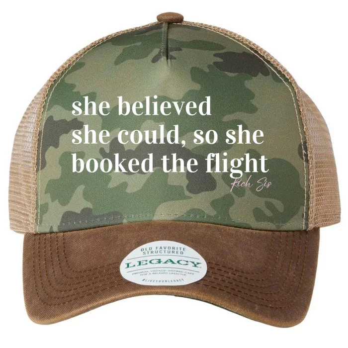 She Believed She Could, So She Booked Legacy Tie Dye Trucker Hat