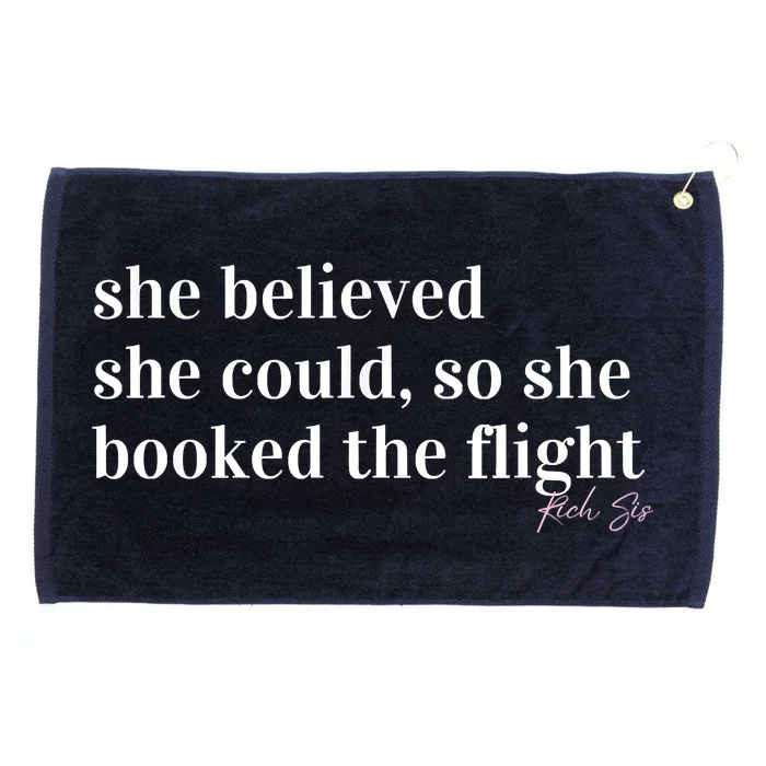 She Believed She Could, So She Booked Grommeted Golf Towel