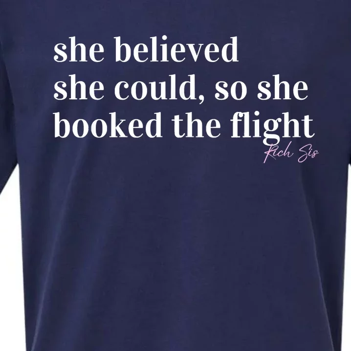 She Believed She Could, So She Booked Sueded Cloud Jersey T-Shirt