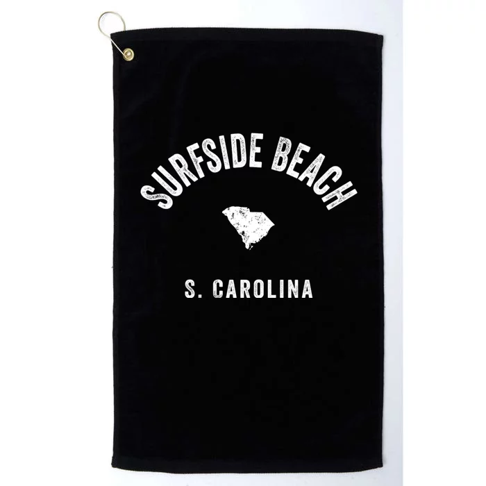 Surfside Beach South Carolina Sc Vintage 70s Athletic Sports Platinum Collection Golf Towel