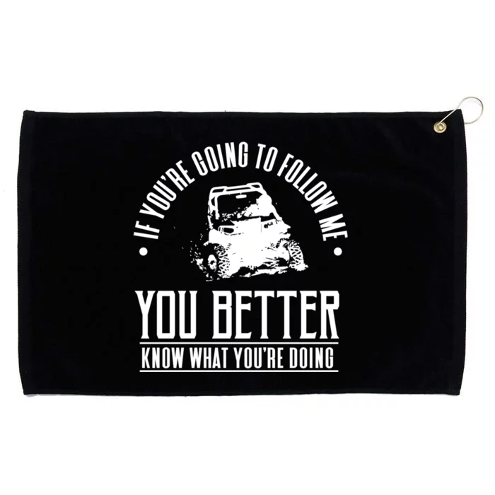 Side By Side Sxs Utility Terrain Vehicle Utv Rov Lover Gift Grommeted Golf Towel