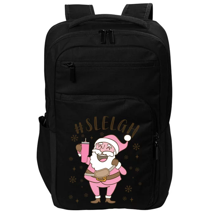 Sleigh Bougie Santa Tumbler Boojee Boujee Funny Christmas Great Gift Impact Tech Backpack