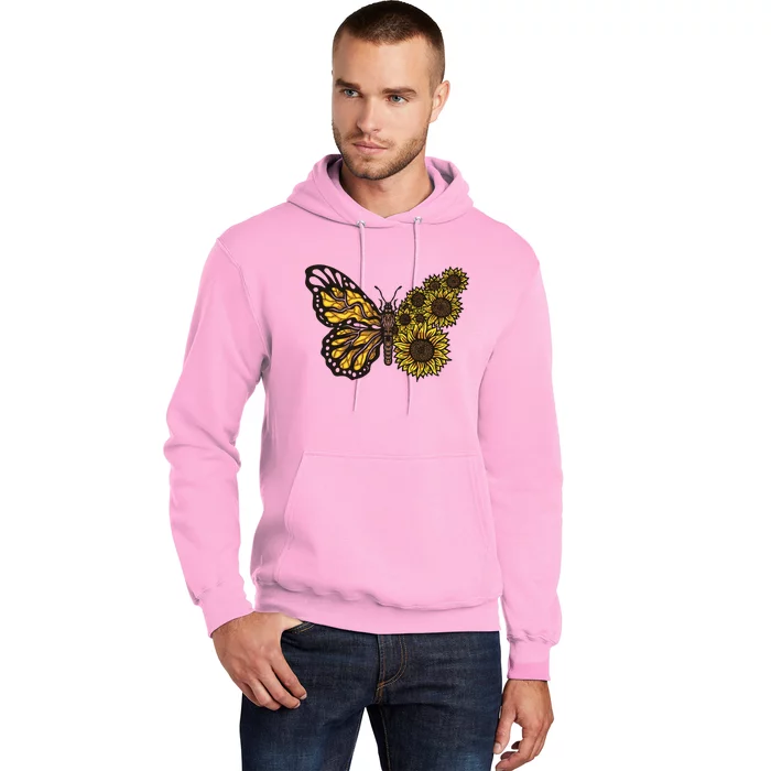 Sunflower Butterfly Hoodie