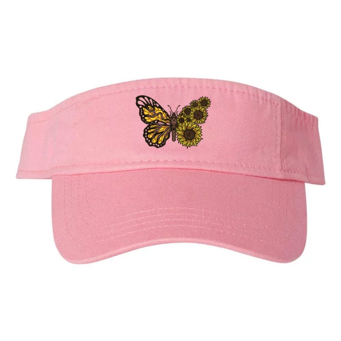 Sunflower Butterfly Valucap Bio-Washed Visor