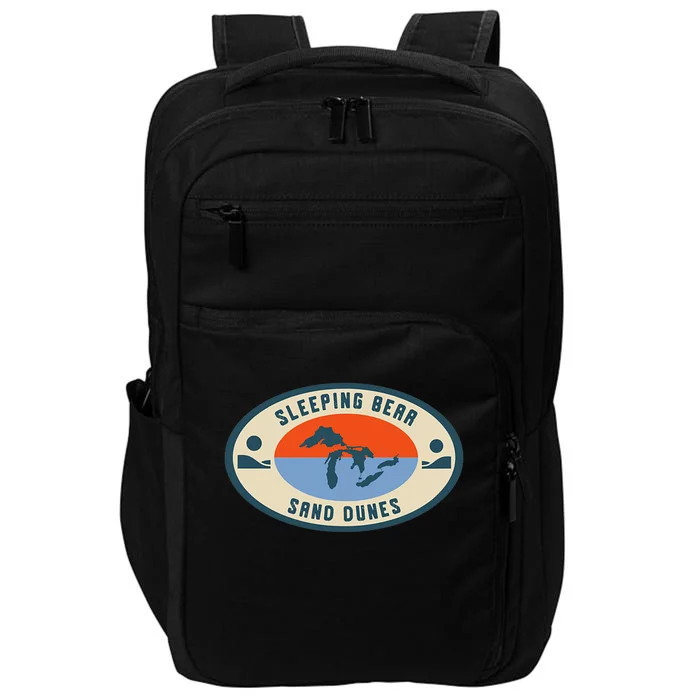 Sleeping Bear Sand Dunes Michigan Michigander Great Lakes Impact Tech Backpack