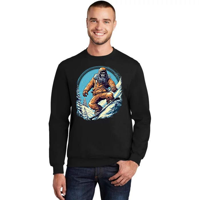 Skateboarding Bigfoot Sasquatch On Skateboard Skater Gift Sweatshirt