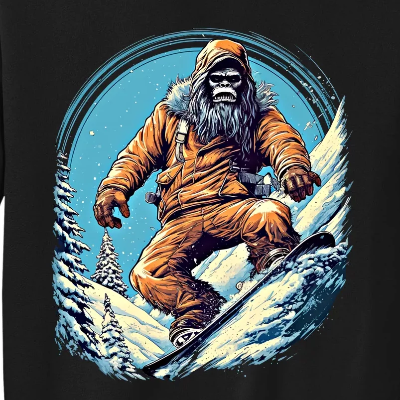 Skateboarding Bigfoot Sasquatch On Skateboard Skater Gift Sweatshirt