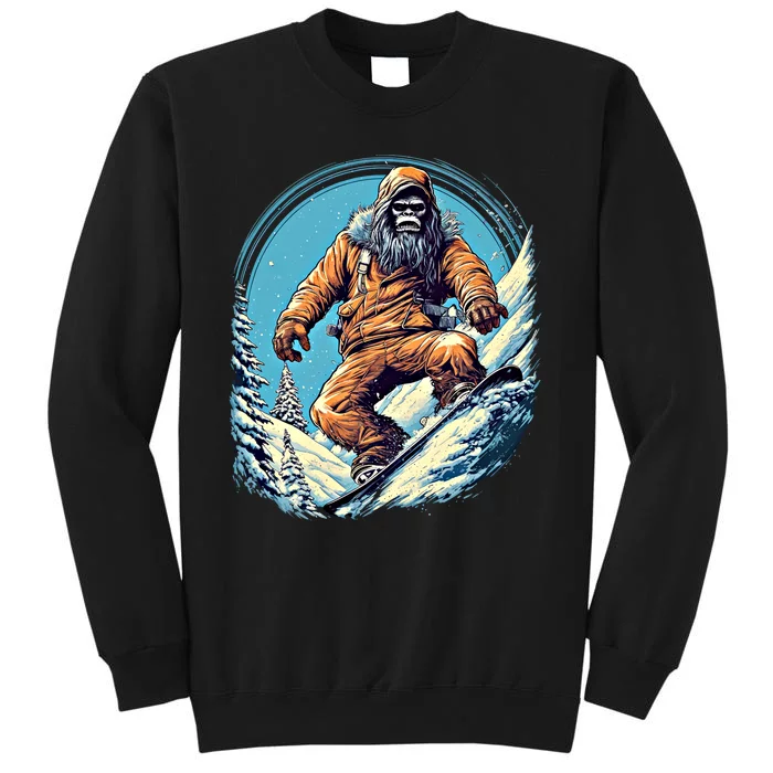 Skateboarding Bigfoot Sasquatch On Skateboard Skater Gift Sweatshirt