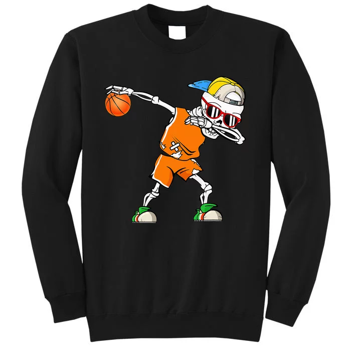 Sport Basketball Skeleton Halloween Costume Tall Sweatshirt