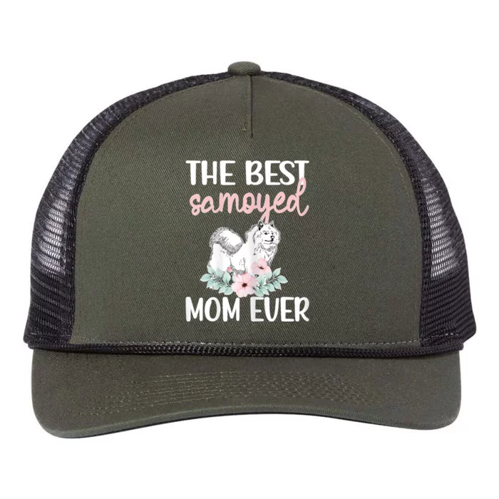 S Best Samoyed Mom Ever Samoyed Owner Samoyed Mama Retro Rope Trucker Hat Cap