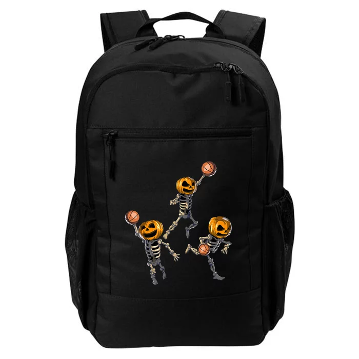 Spooky Basketball Skeleton Dunking for Halloween Daily Commute Backpack