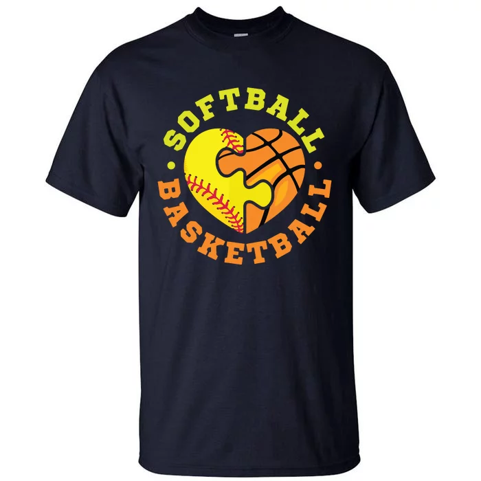 Softball Basketball Tall T-Shirt